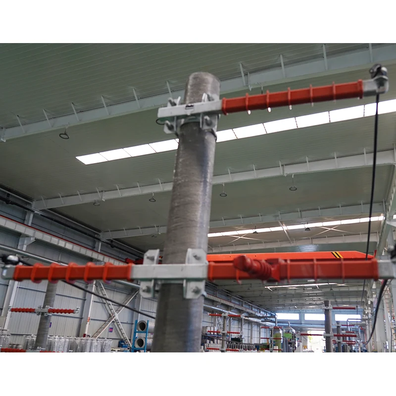 What are composite poles made of?